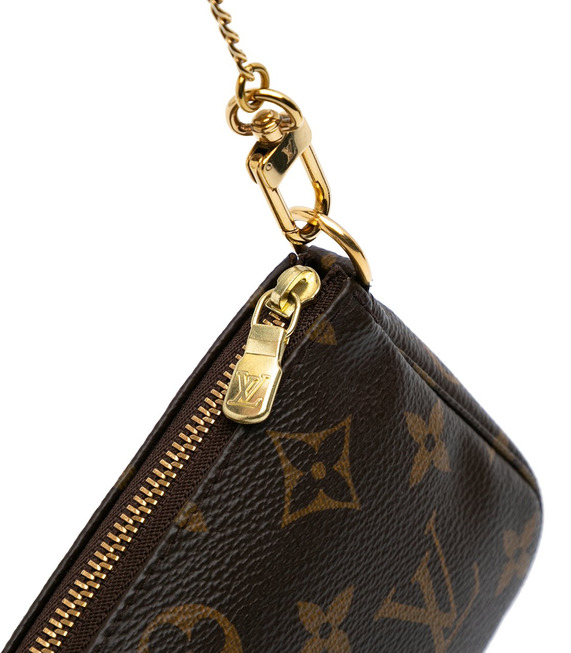 Louis Vuitton Monogram Mini Pochette Accessoires Bruin