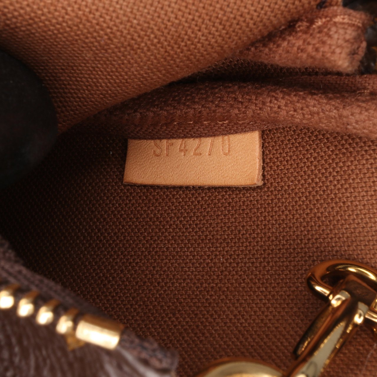 Louis Vuitton Monogram Mini Pochette Accessoires Bruin