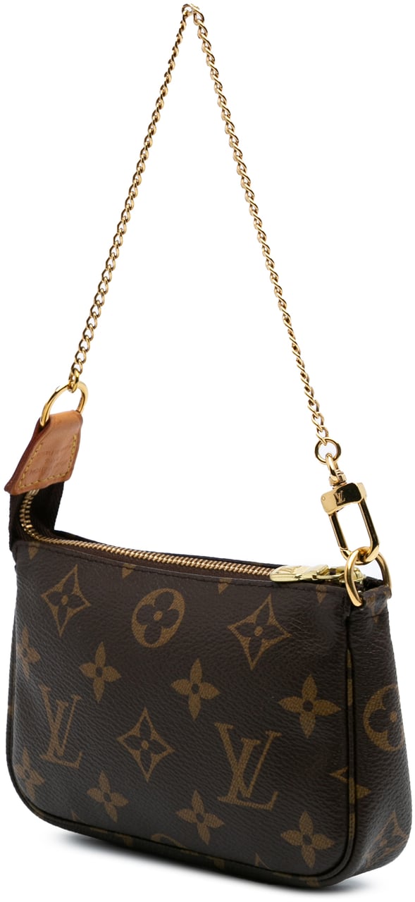 Louis Vuitton Monogram Mini Pochette Accessoires Bruin