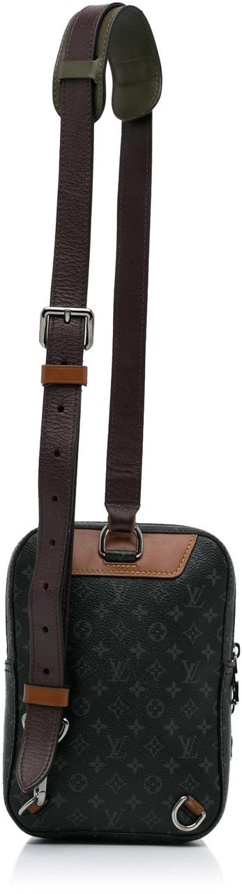 Louis Vuitton Monogram Eclipse Amazone Patchwork Sling Bag Zwart
