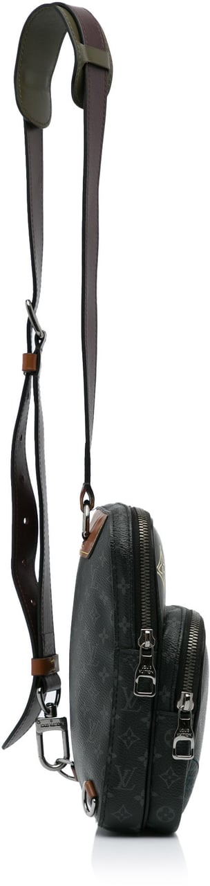 Louis Vuitton Monogram Eclipse Amazone Patchwork Sling Bag Zwart
