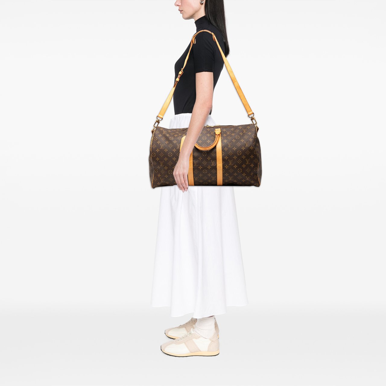 Louis Vuitton Monogram Keepall Bandouliere 50 Bruin