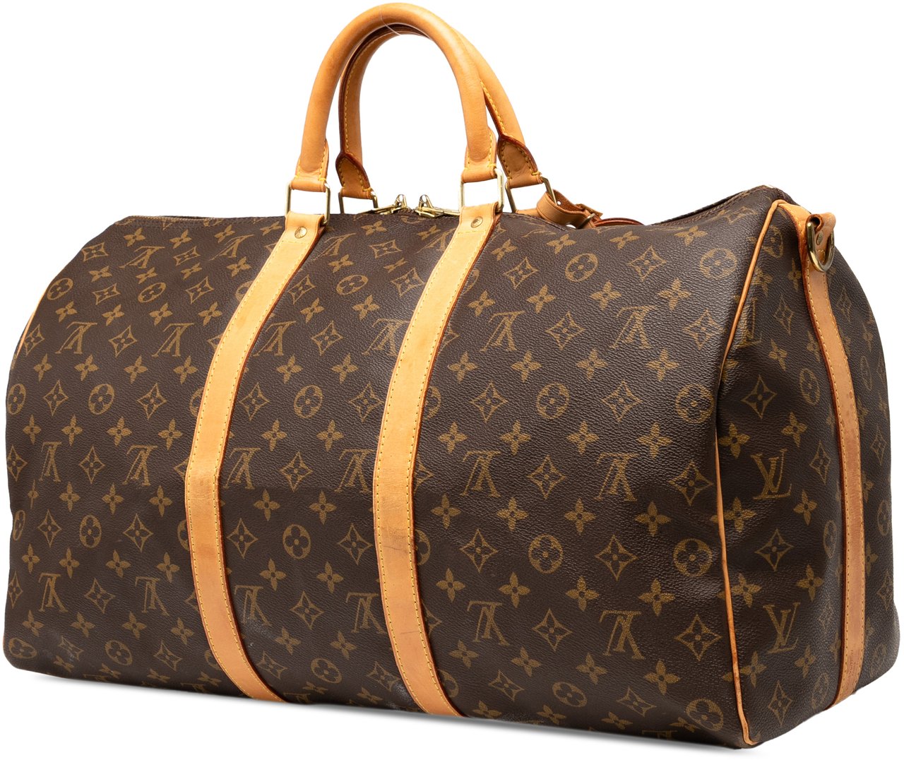 Louis Vuitton Monogram Keepall Bandouliere 50 Bruin