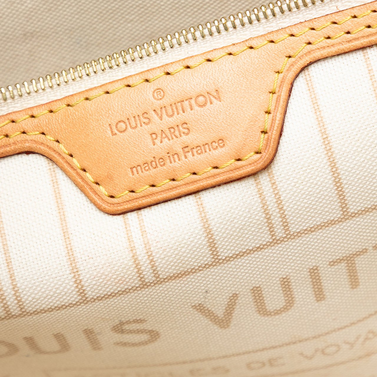 Louis Vuitton Damier Azur Neverfull MM Wit