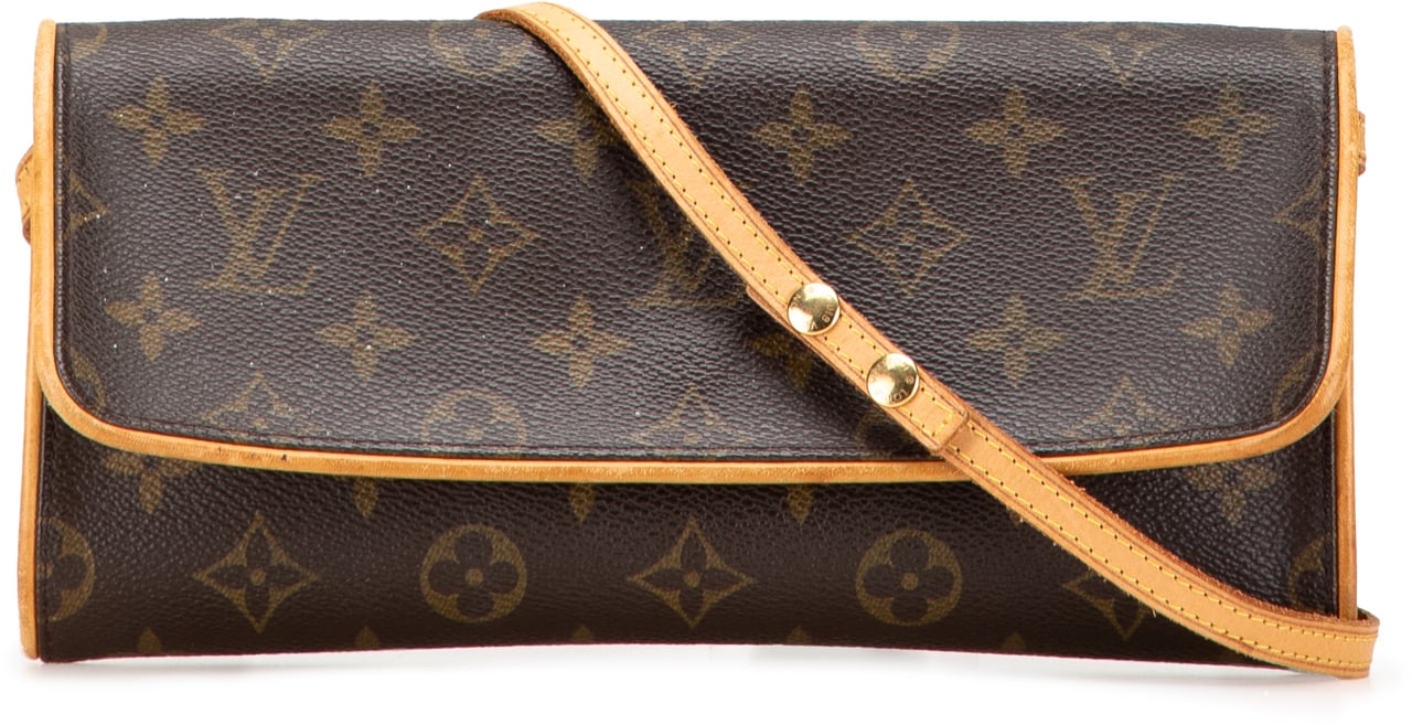 Louis Vuitton Monogram Pochette Twin GM Bruin