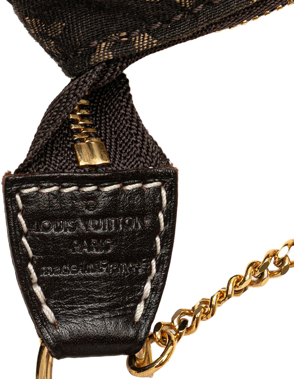 Louis Vuitton Monogram Mini Lin Mini Pochette Accessoires Bruin