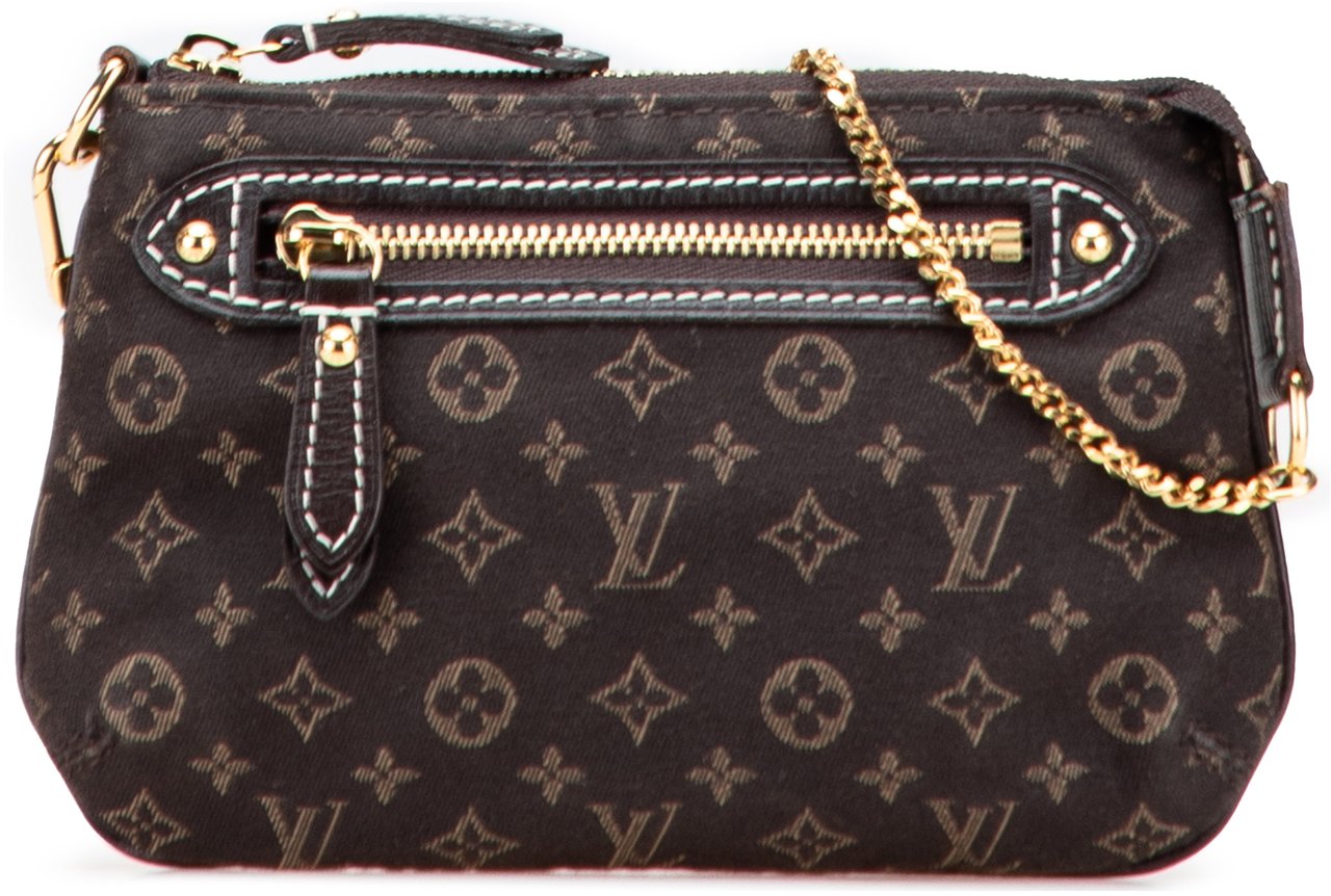 Louis Vuitton Monogram Mini Lin Mini Pochette Accessoires Bruin