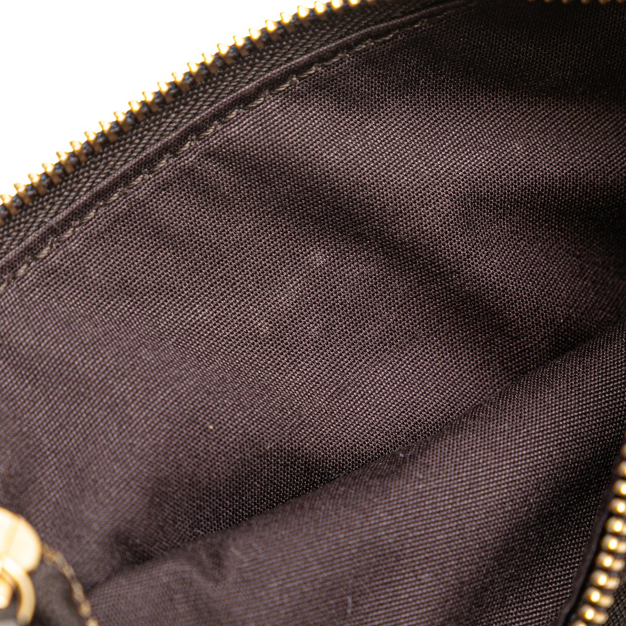 Louis Vuitton Monogram Mini Lin Mini Pochette Accessoires Bruin