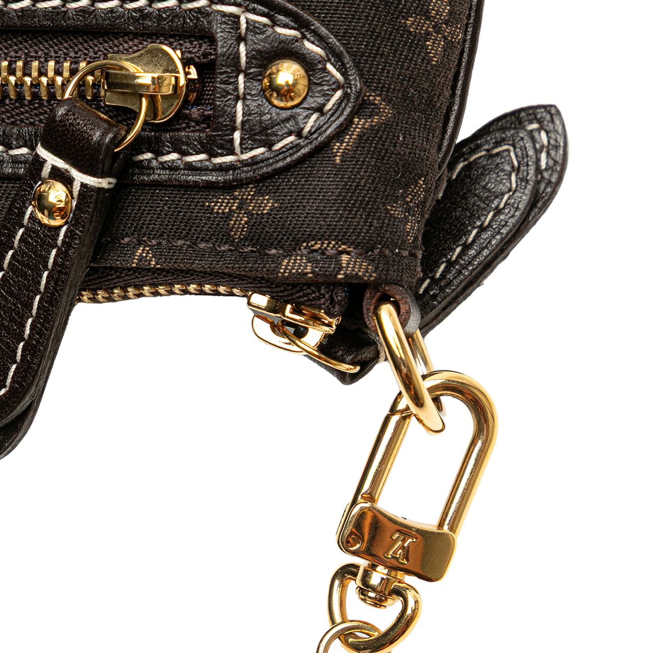 Louis Vuitton Monogram Mini Lin Mini Pochette Accessoires Bruin