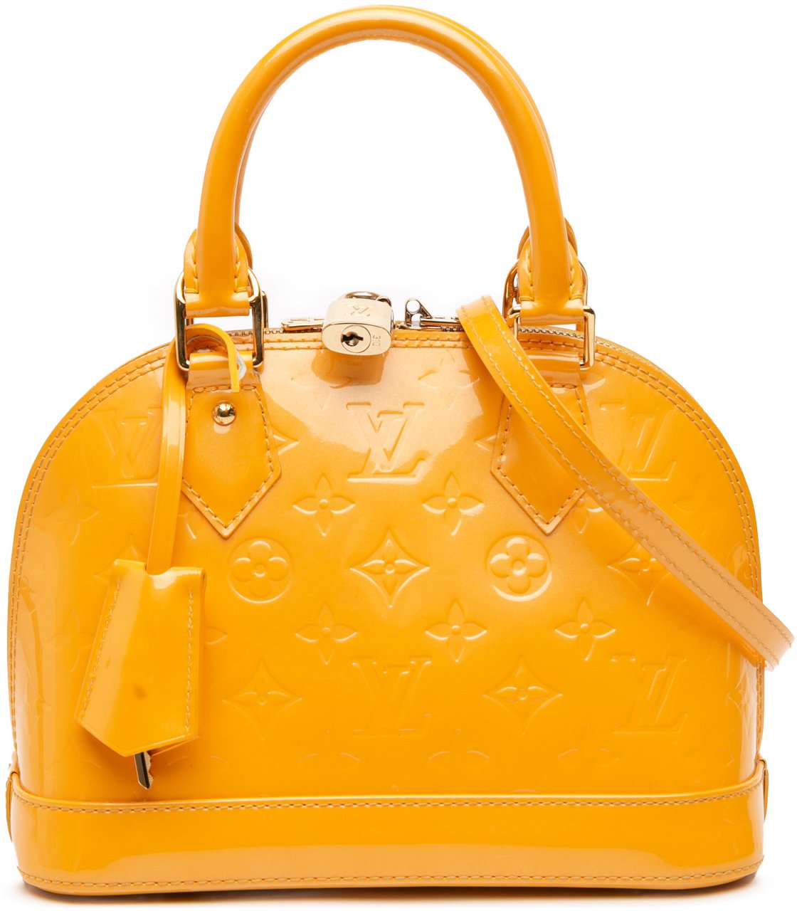 Louis Vuitton Monogram Vernis Alma BB Geel