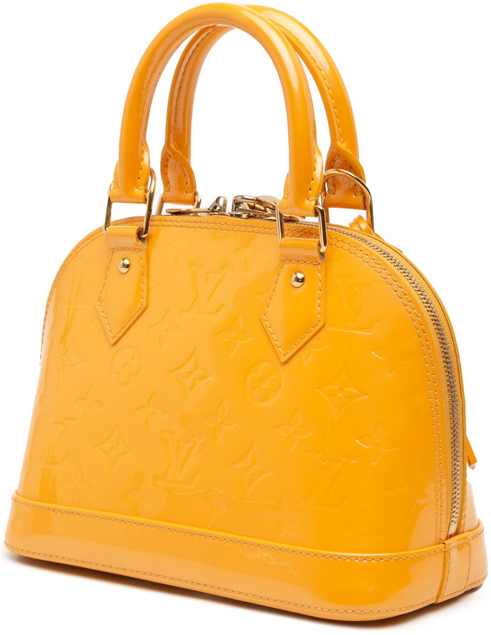 Louis Vuitton Monogram Vernis Alma BB Geel
