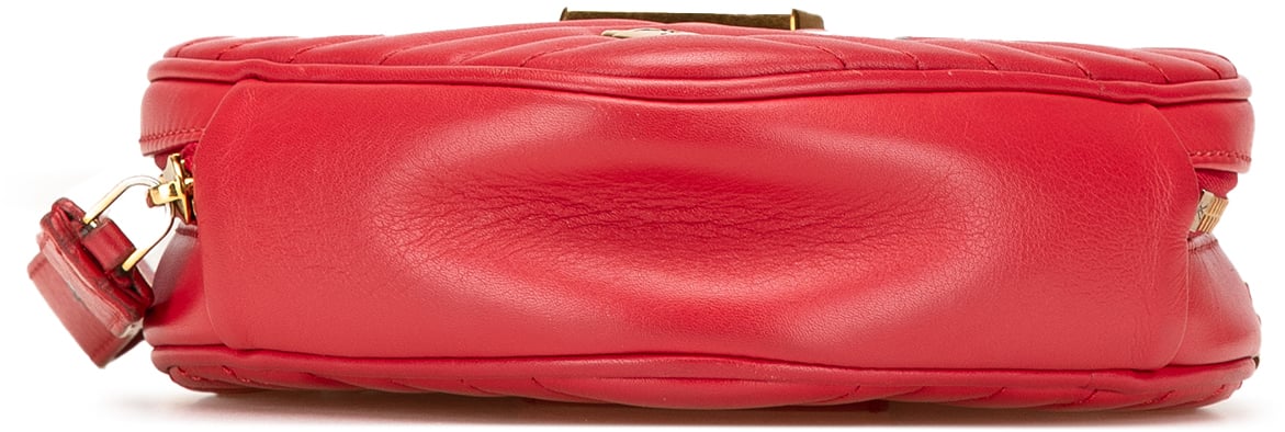 Louis Vuitton Calfskin Embellished New Wave Love Lock Crossbody Rood