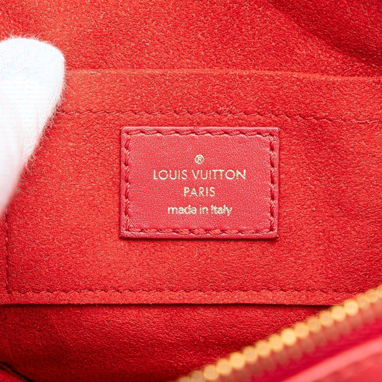 Louis Vuitton Calfskin Embellished New Wave Love Lock Crossbody Rood