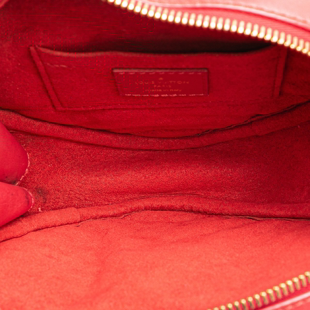 Louis Vuitton Calfskin Embellished New Wave Love Lock Crossbody Rood