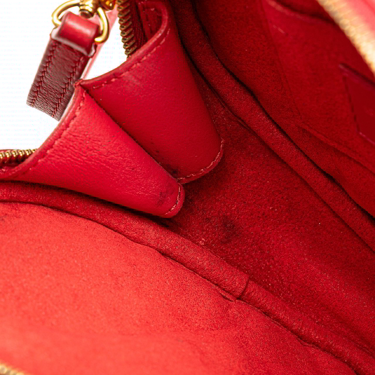 Louis Vuitton Calfskin Embellished New Wave Love Lock Crossbody Rood