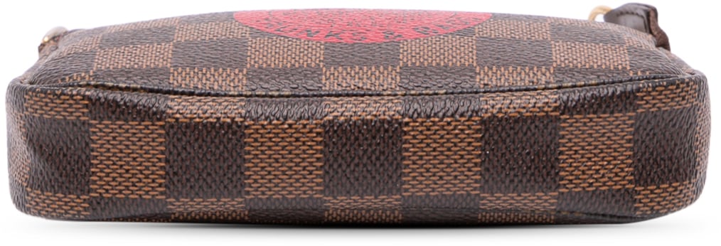 Louis Vuitton Damier Ebene Trunks and Bags Mini Pochette Accessoires Bruin