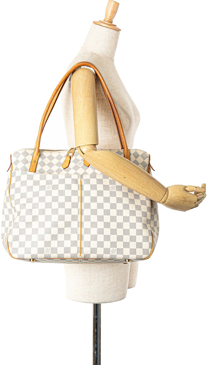Louis Vuitton Damier Azur Figheri GM Wit