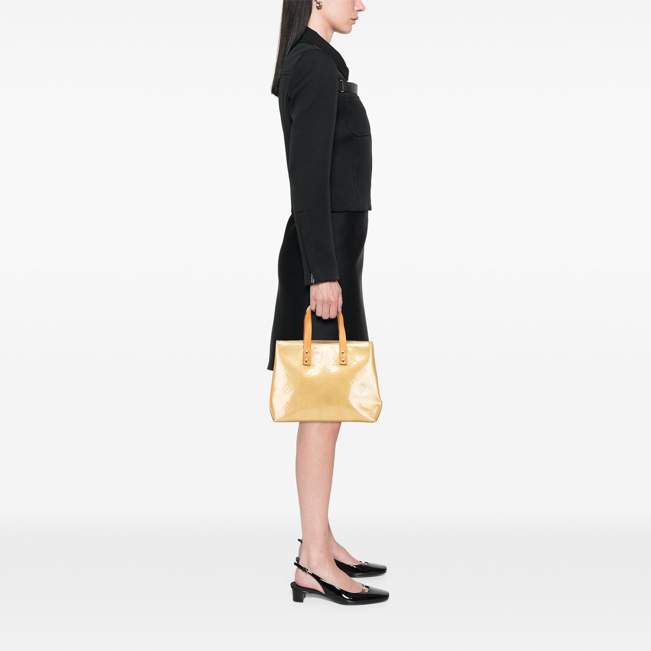 Louis Vuitton Monogram Vernis Reade PM Bruin