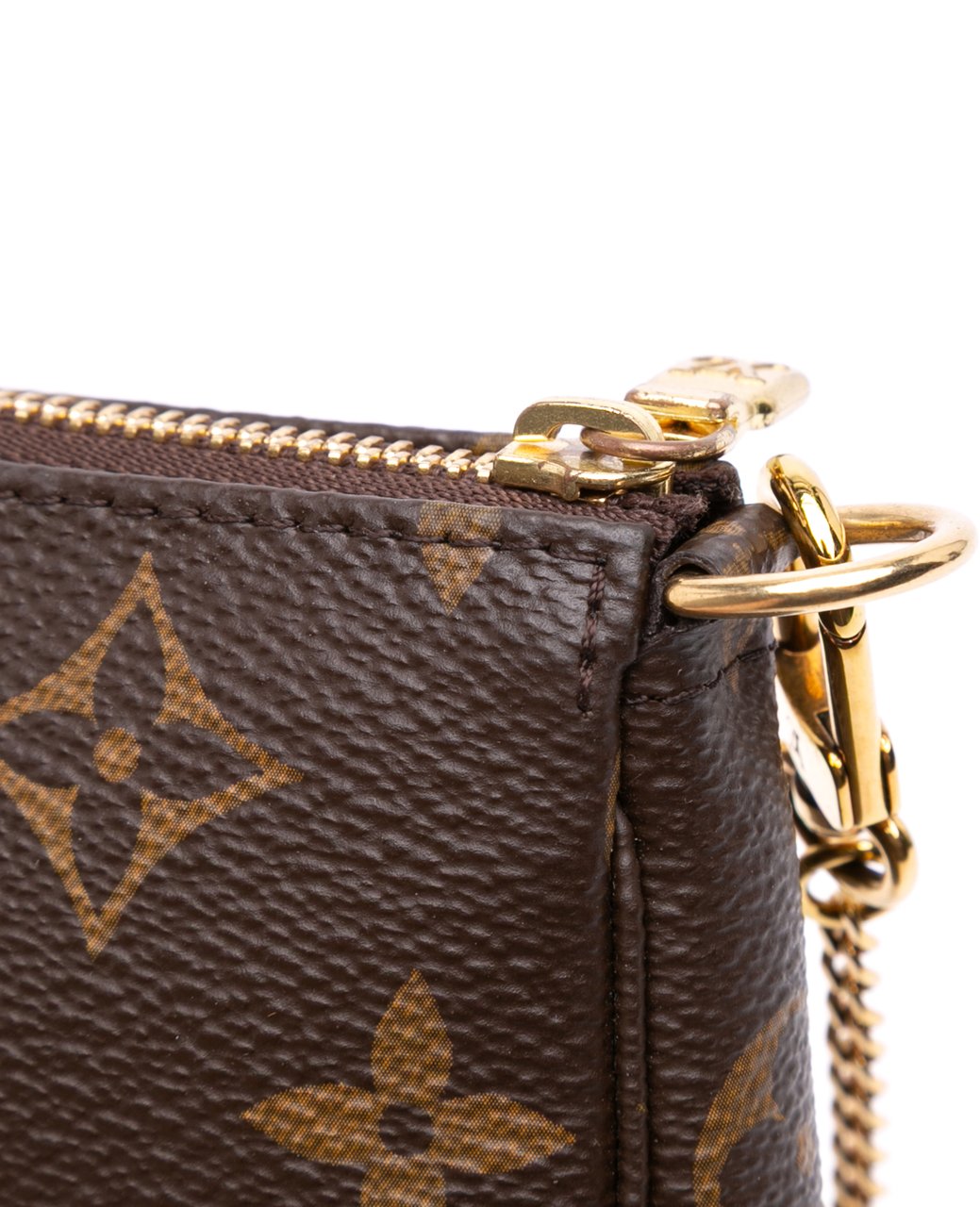 Louis Vuitton Monogram Mini Pochette Accessoires Bruin