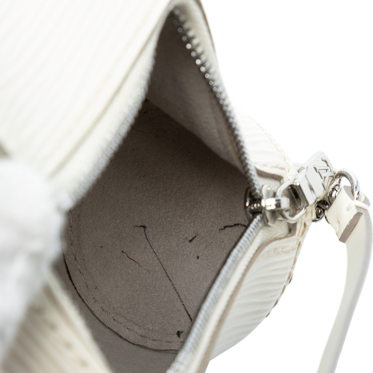 Louis Vuitton Epi Pochette Papillon Wit