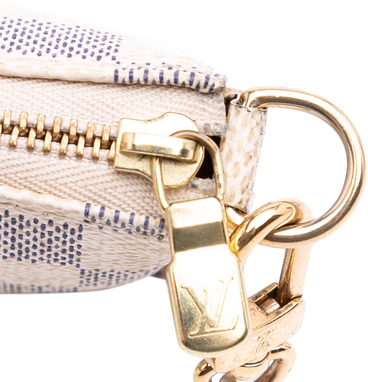 Louis Vuitton Damier Azur Mini Pochette Accessoires Wit