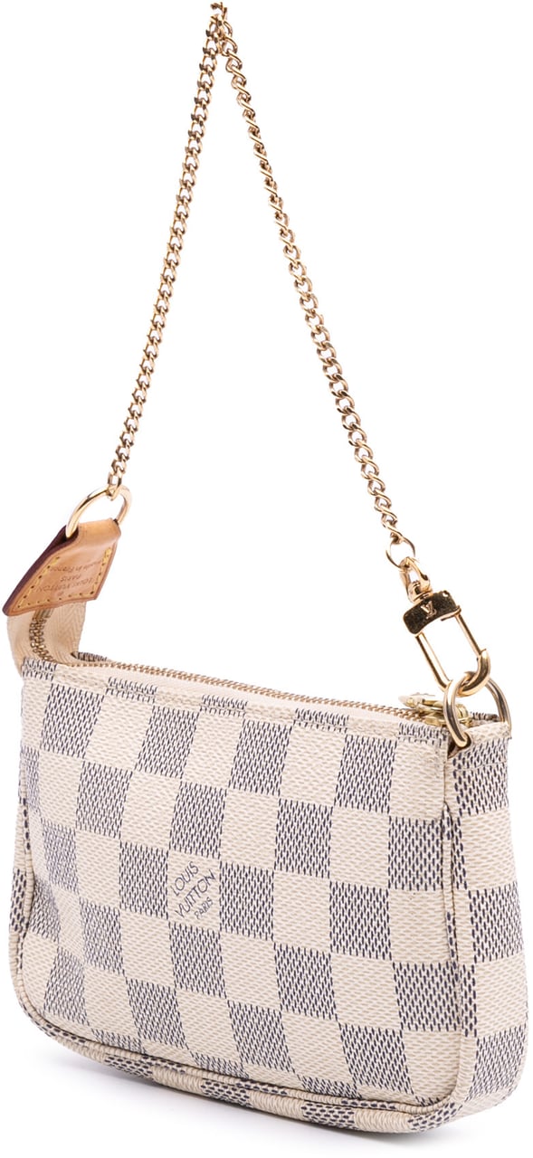 Louis Vuitton Damier Azur Mini Pochette Accessoires Wit