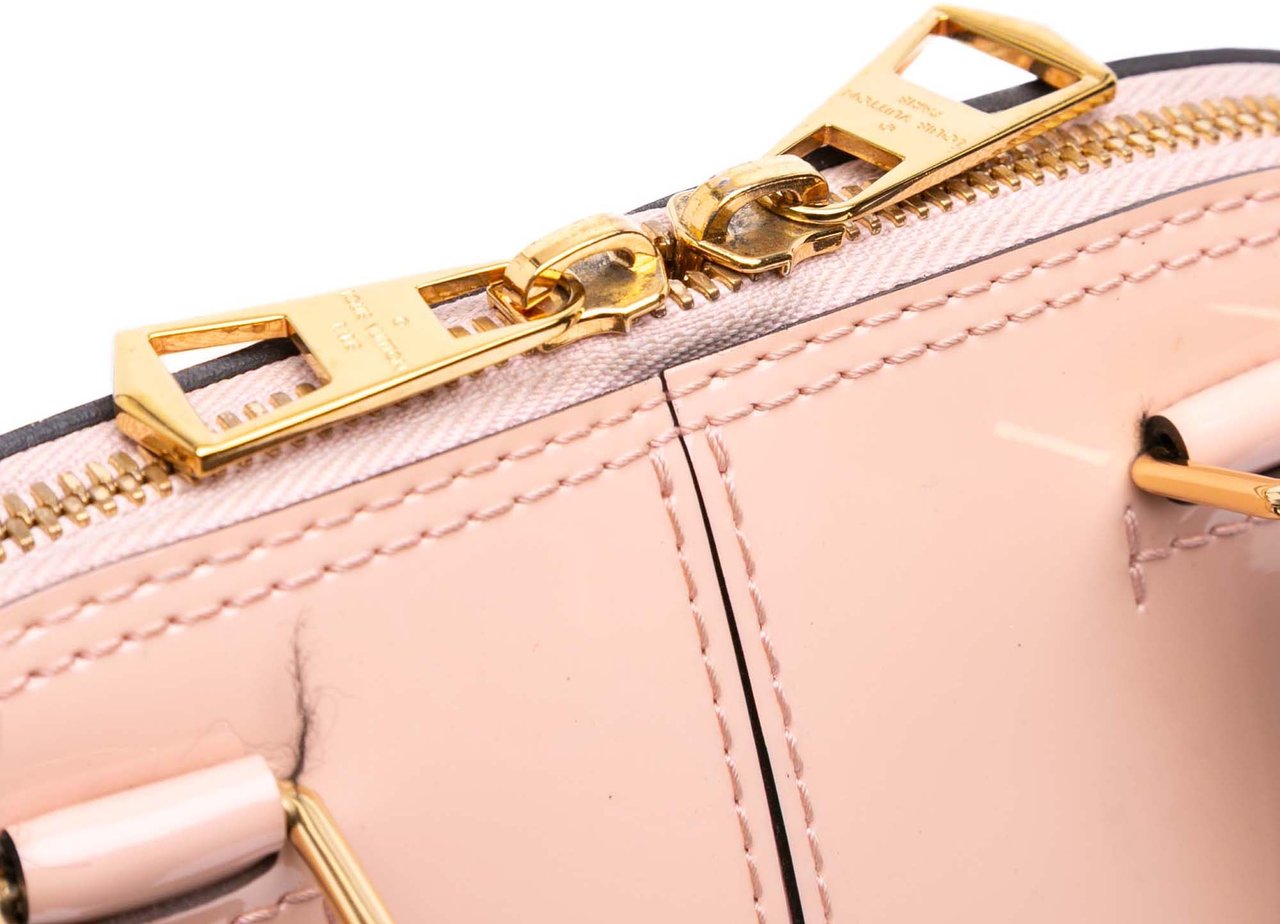 Louis Vuitton Vernis Miroir Alma BB Roze