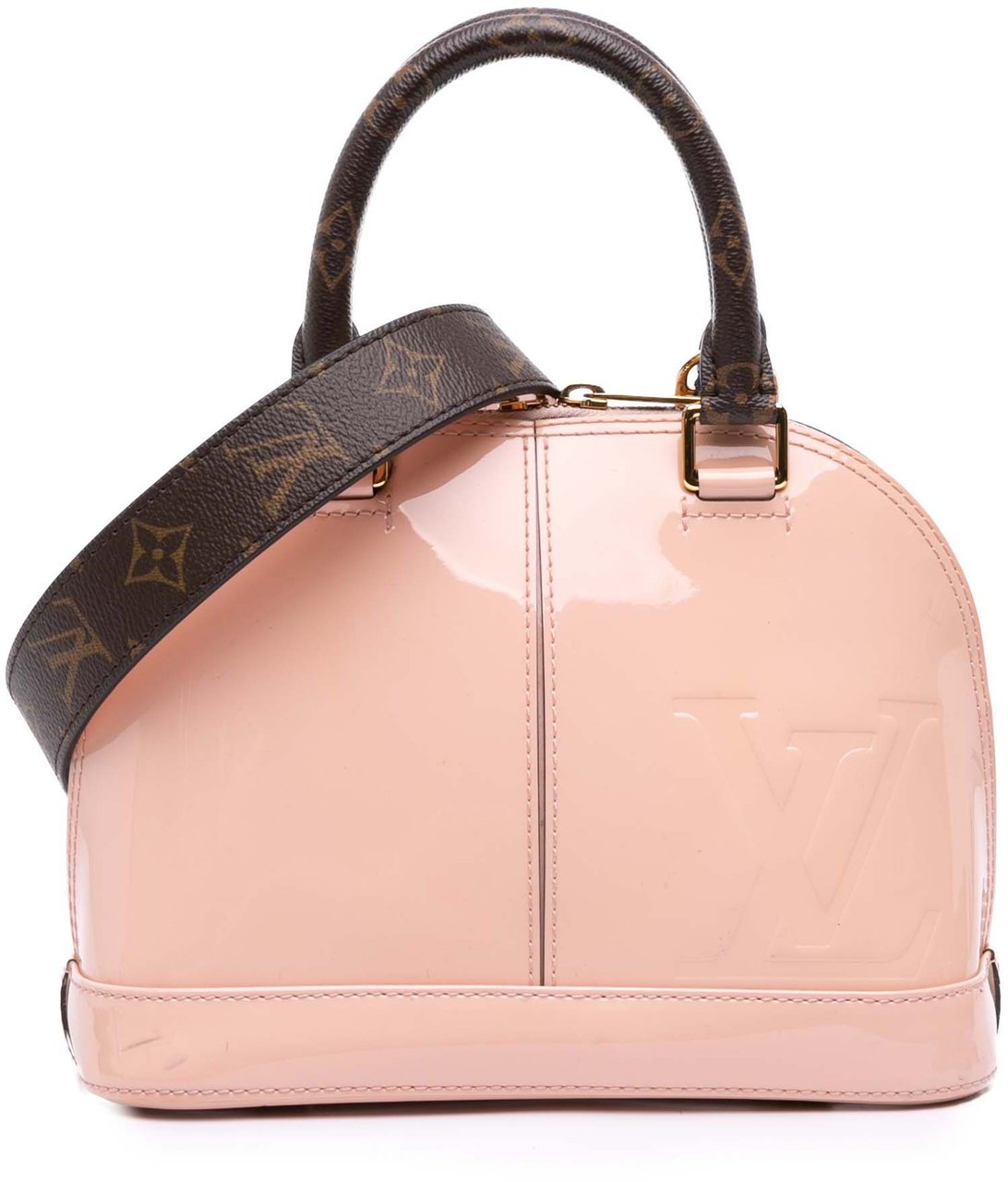 Louis Vuitton Vernis Miroir Alma BB Roze