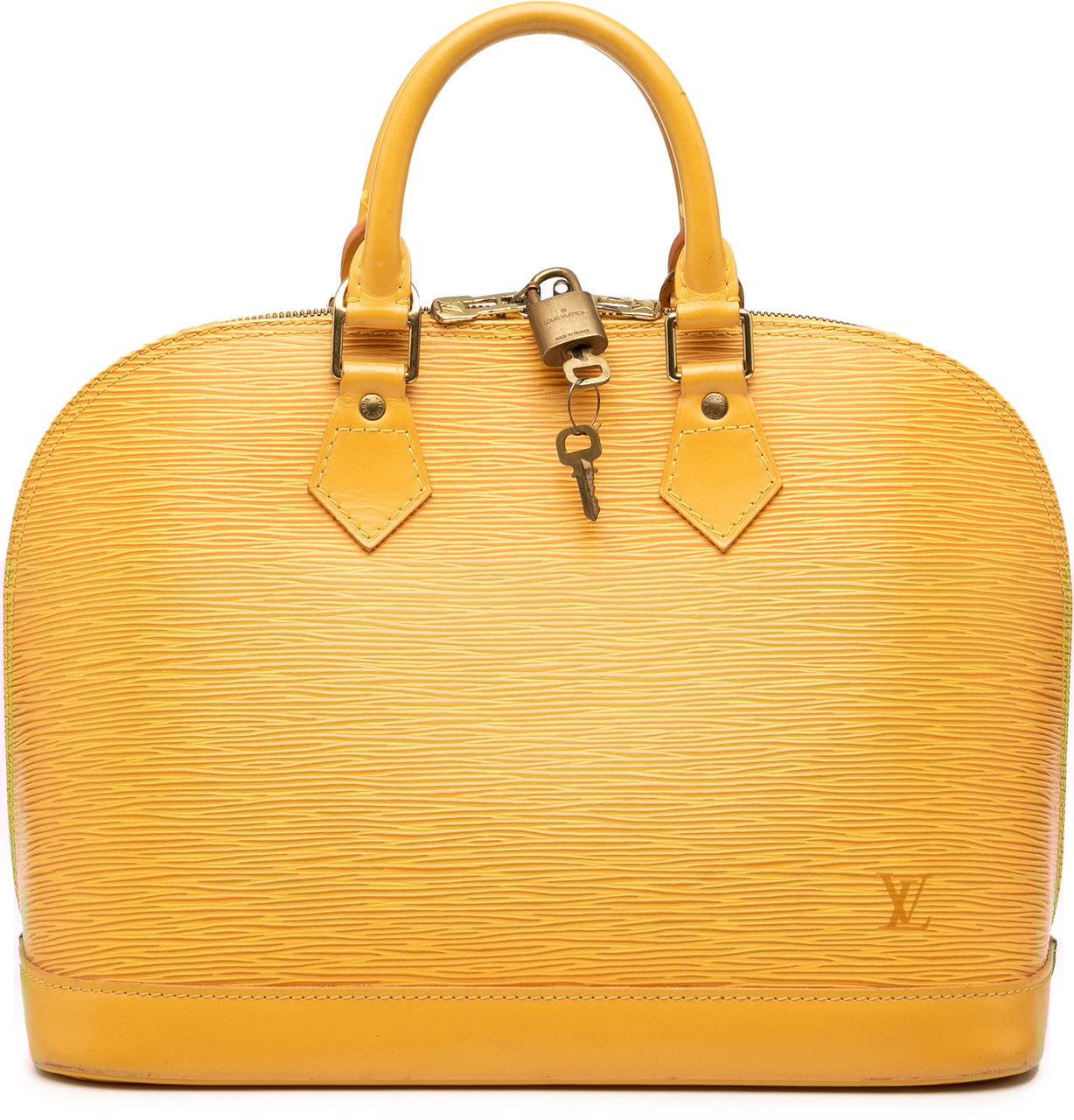 Louis Vuitton Epi Alma PM Geel