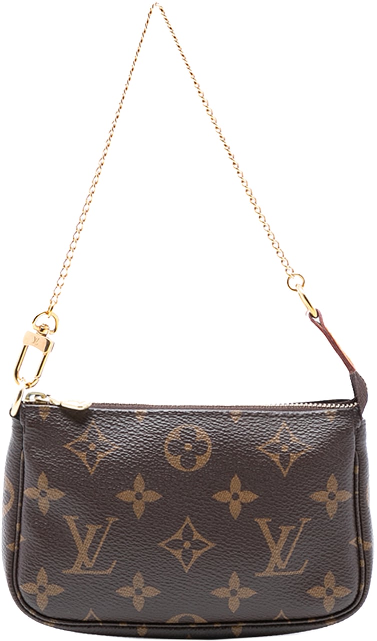 Louis Vuitton Monogram Mini Pochette Accessoires Bruin