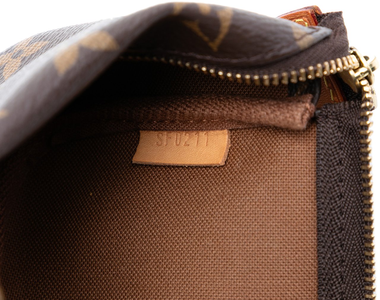 Louis Vuitton Monogram Mini Pochette Accessoires Bruin