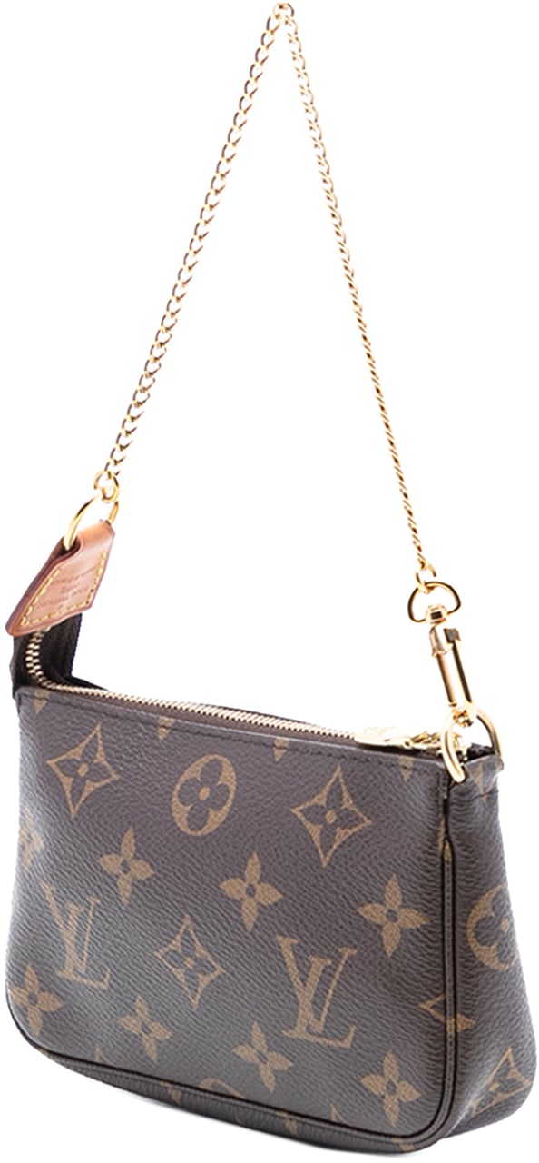 Louis Vuitton Monogram Mini Pochette Accessoires Bruin