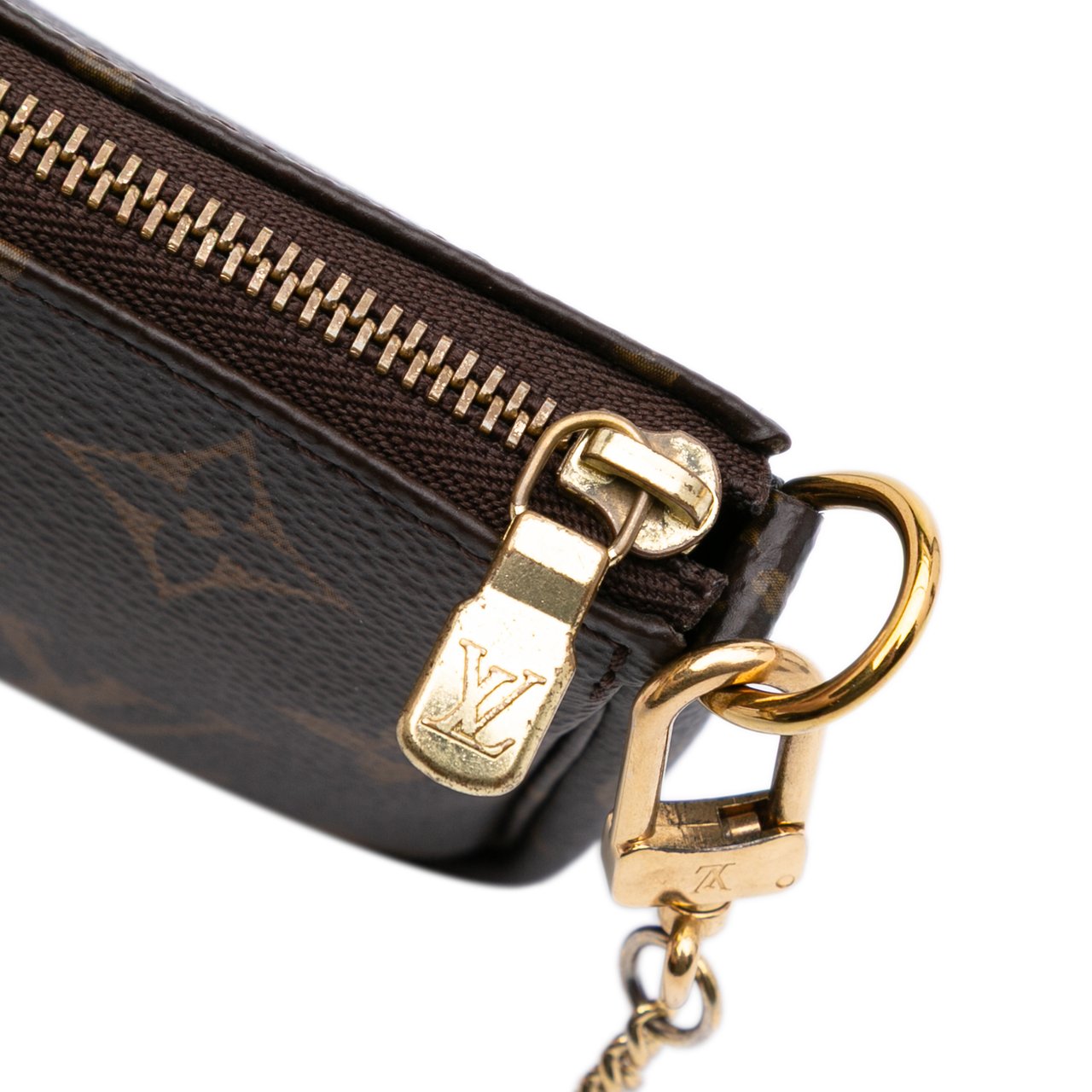 Louis Vuitton Monogram Mini Pochette Accessoires Bruin