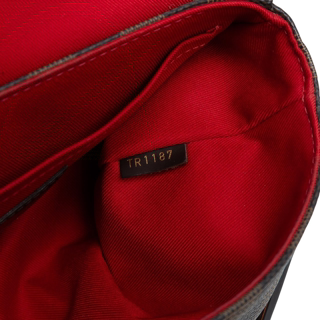 Louis Vuitton Damier Ebene Croisette Bruin