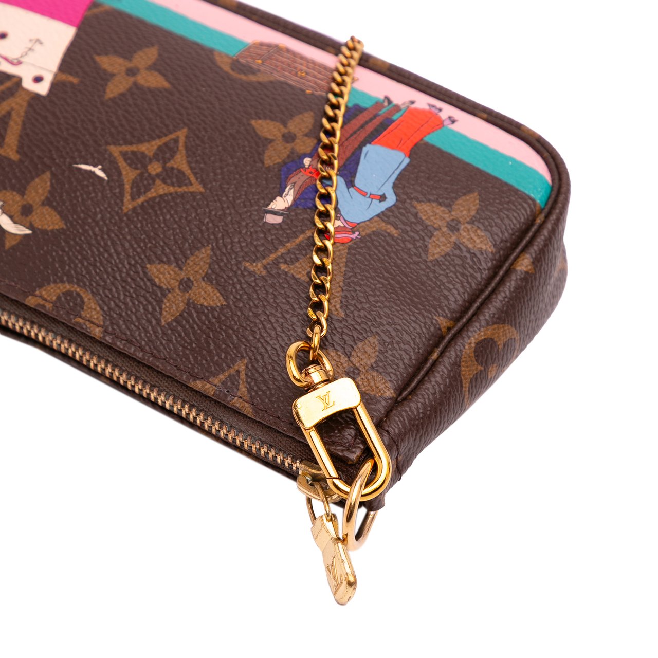 Louis Vuitton Monogram Transatlantic Mini Pochette Accessoires Bruin