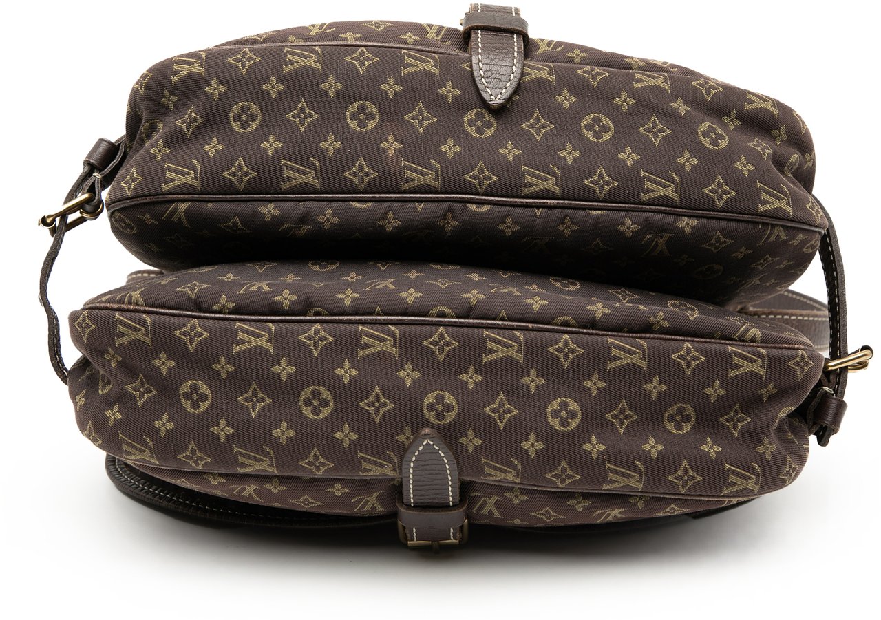 Louis Vuitton Monogram Mini Lin Saumur 30 Bruin