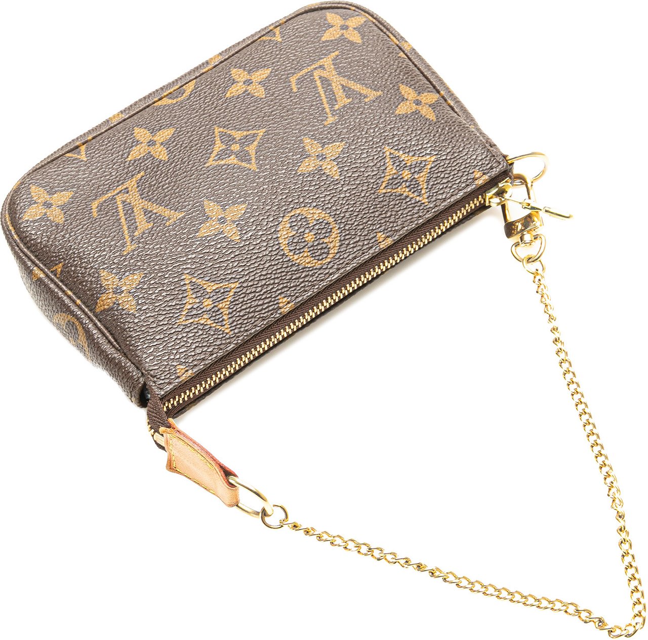 Louis Vuitton Monogram Mini Pochette Accessoires Bruin