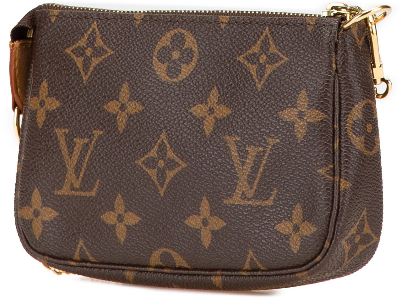 Louis Vuitton Monogram Mini Pochette Accessoires Bruin
