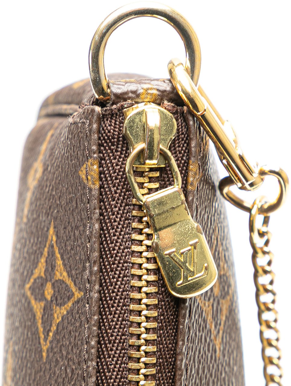 Louis Vuitton Monogram Mini Pochette Accessoires Bruin
