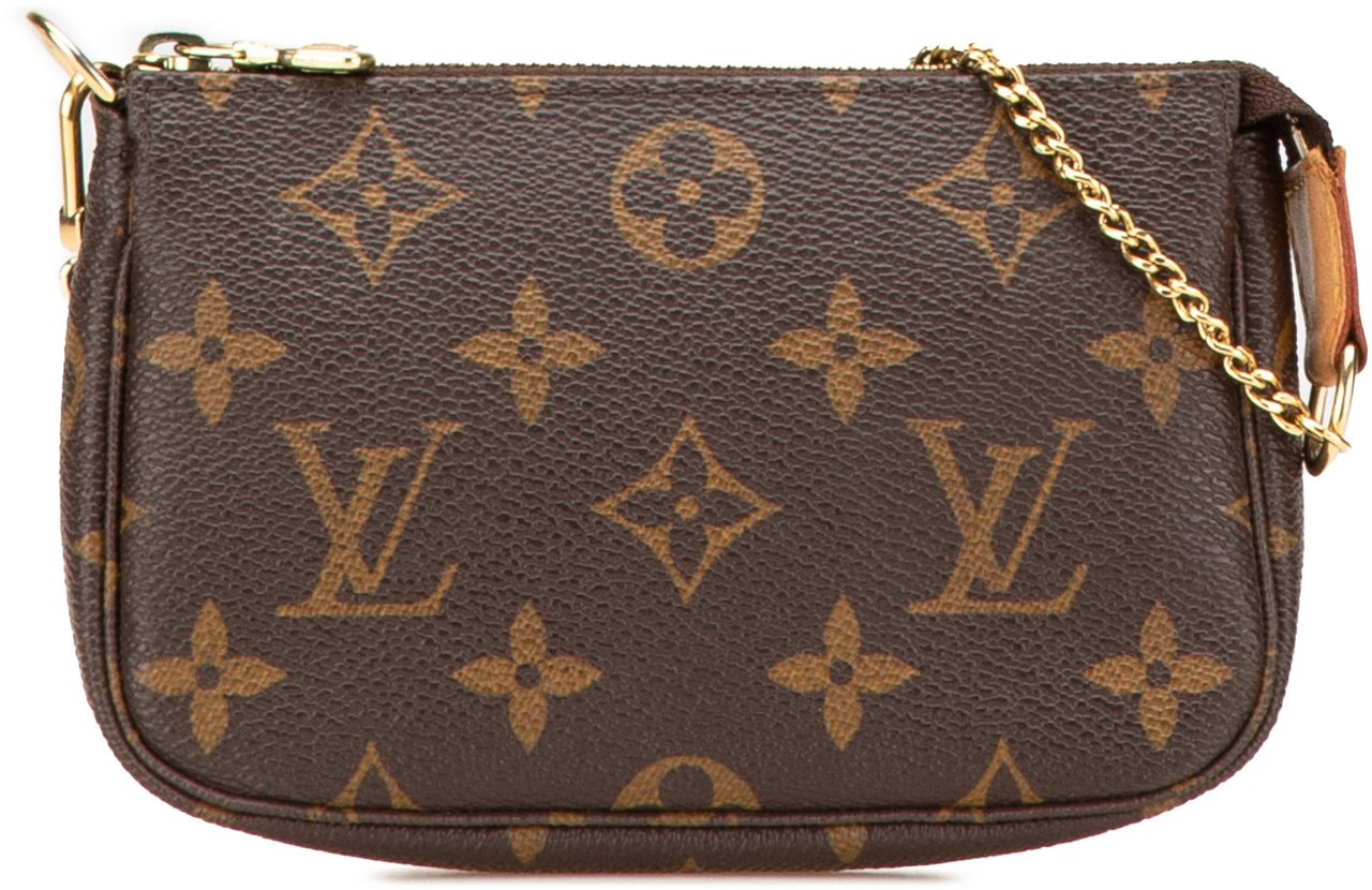 Louis Vuitton Monogram Mini Pochette Accessoires Bruin