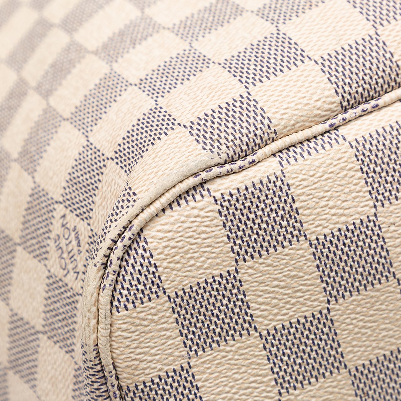 Louis Vuitton Damier Azur Neverfull MM Wit