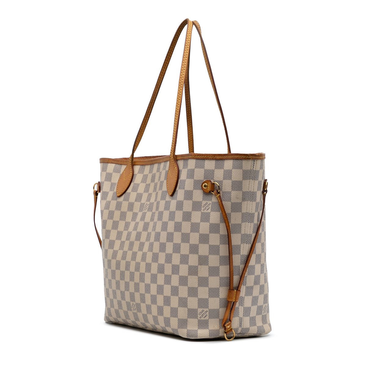 Louis Vuitton Damier Azur Neverfull MM Wit