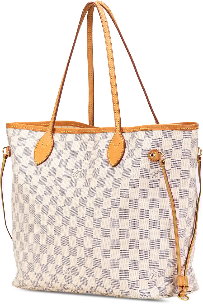 Louis Vuitton Damier Azur Neverfull MM Wit