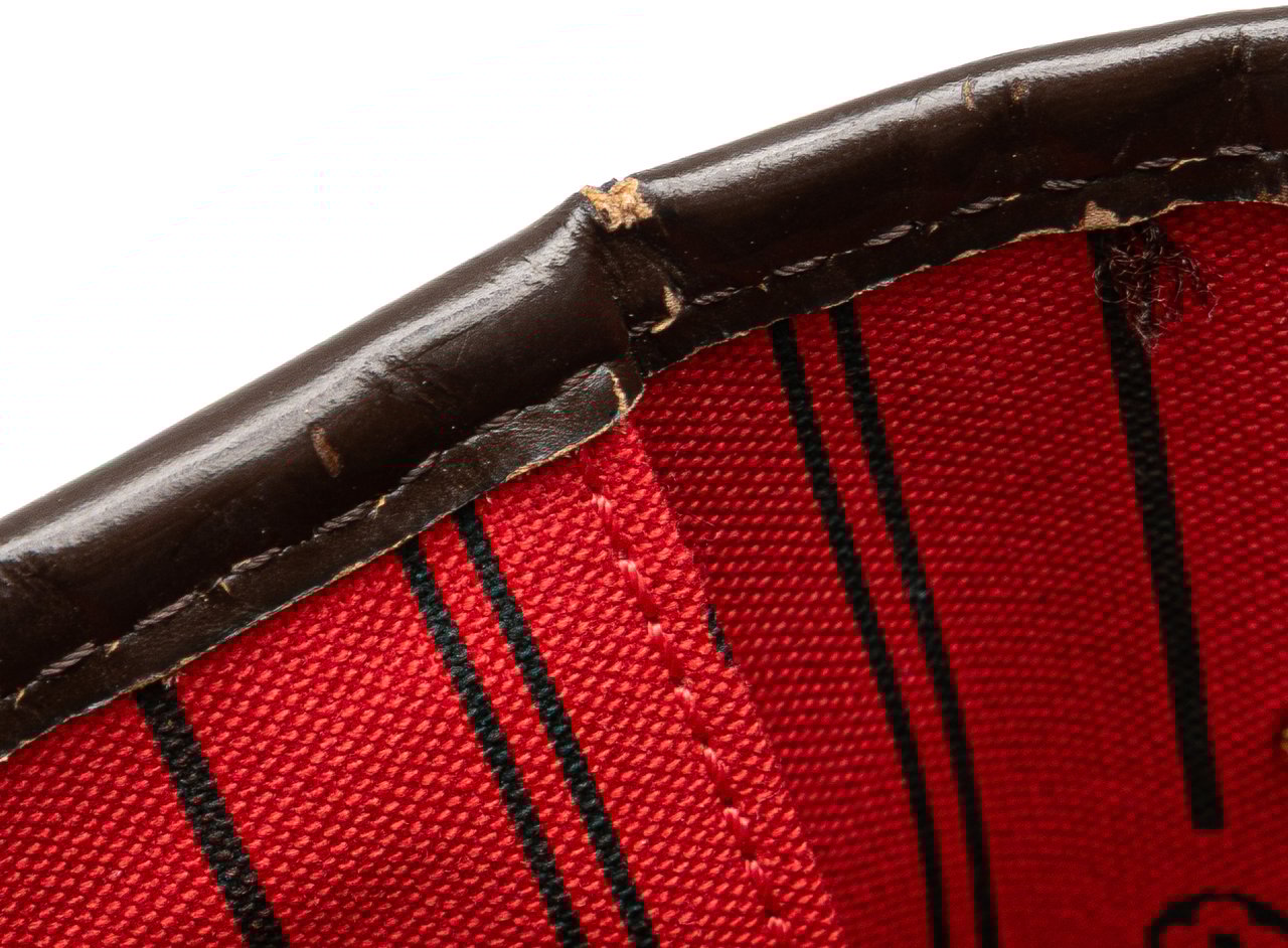 Louis Vuitton Damier Ebene Neverfull MM Bruin