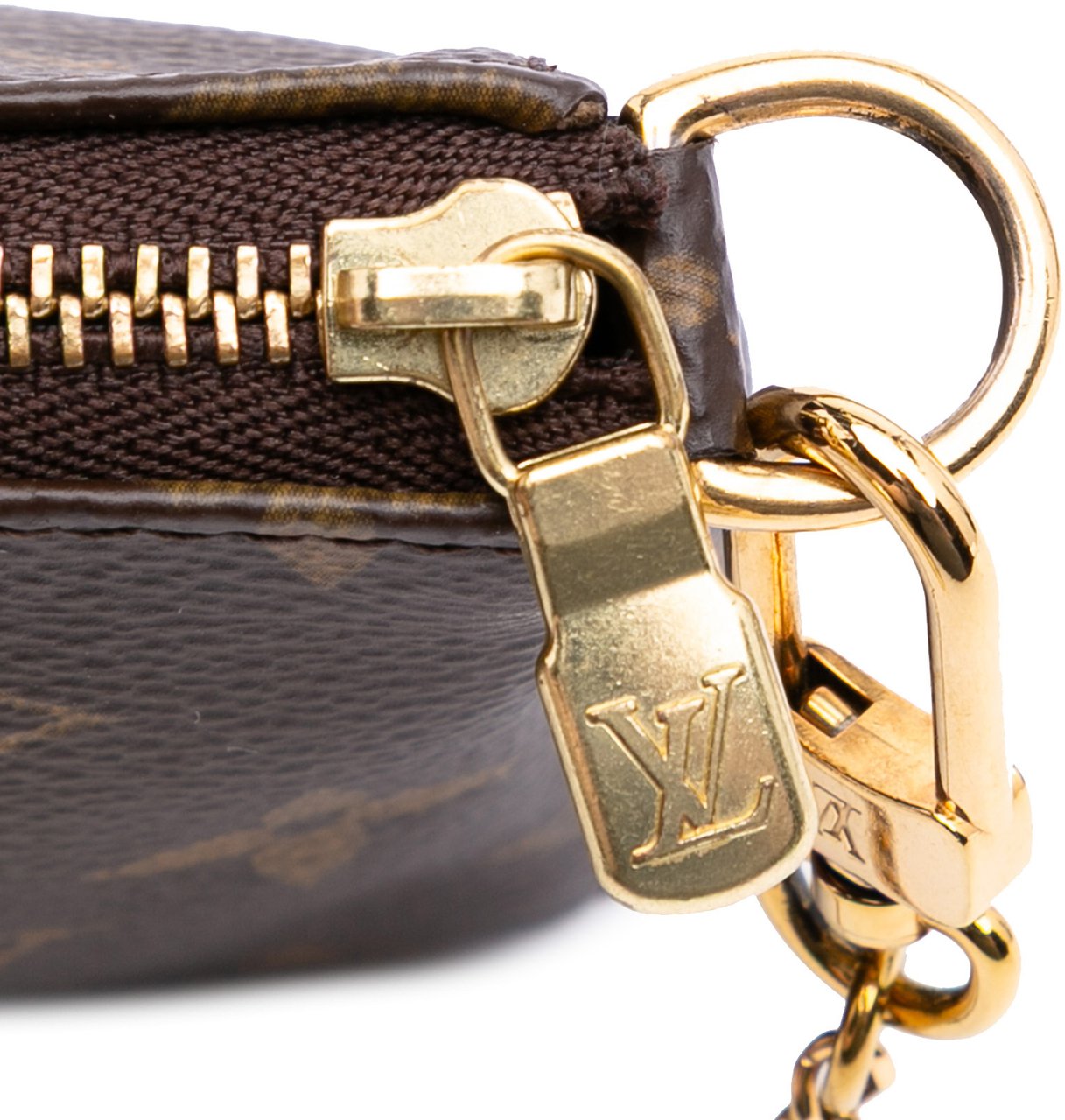 Louis Vuitton Monogram Mini Pochette Accessoires Bruin