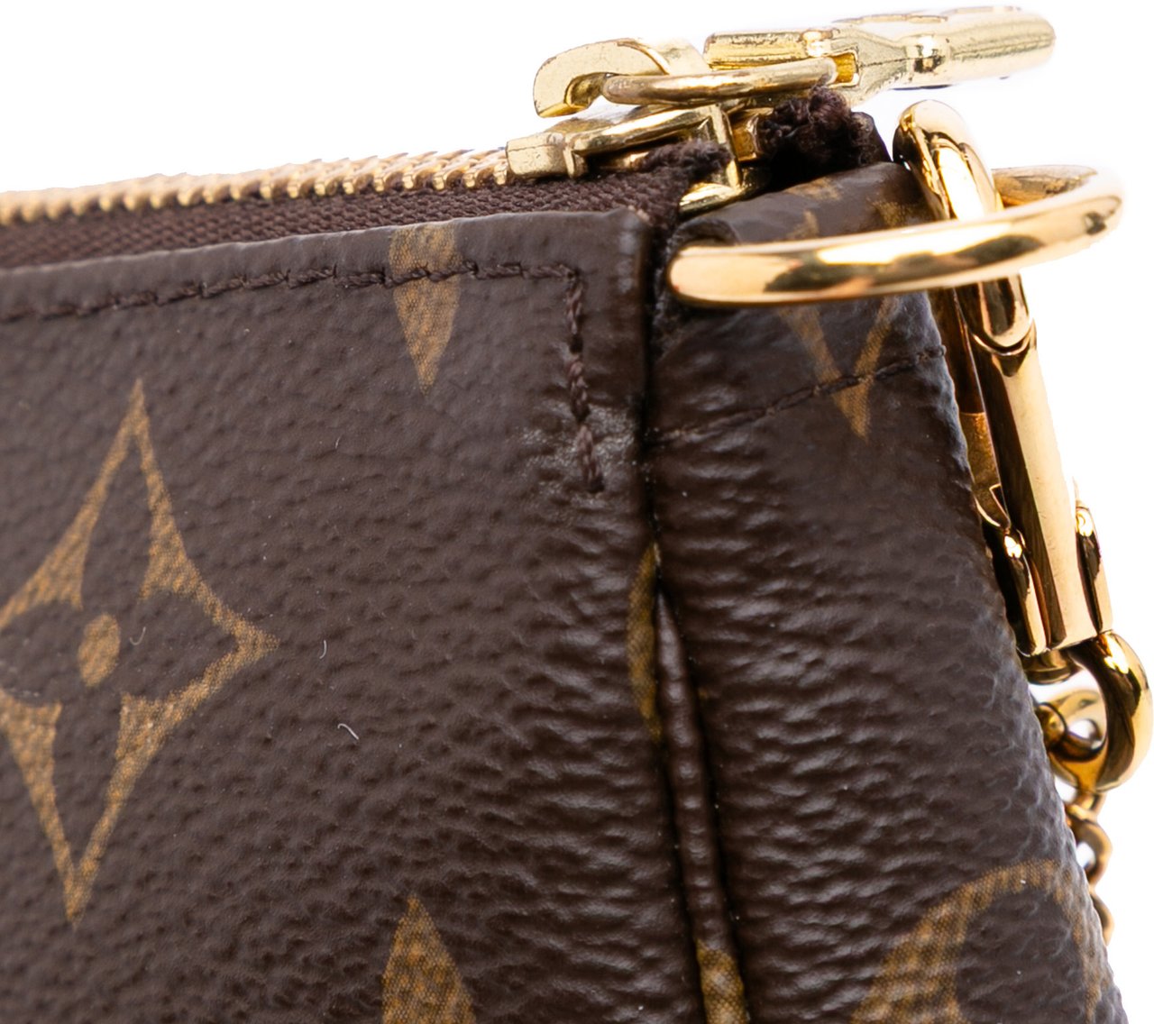 Louis Vuitton Monogram Mini Pochette Accessoires Bruin