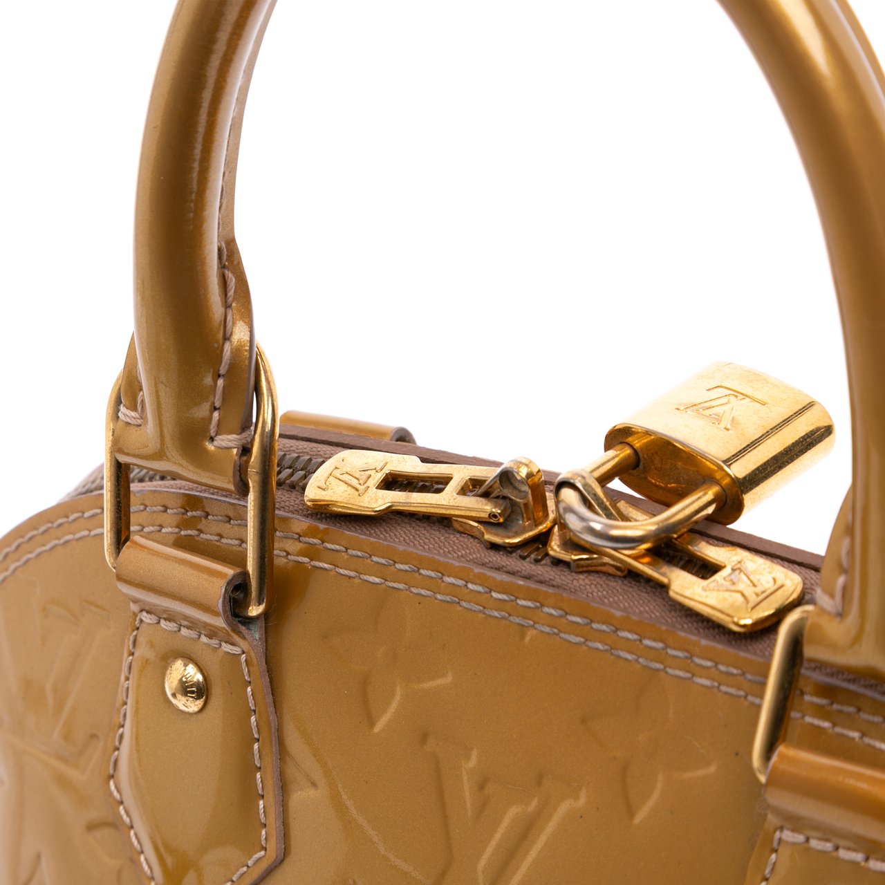 Louis Vuitton Monogram Vernis Alma BB Goud
