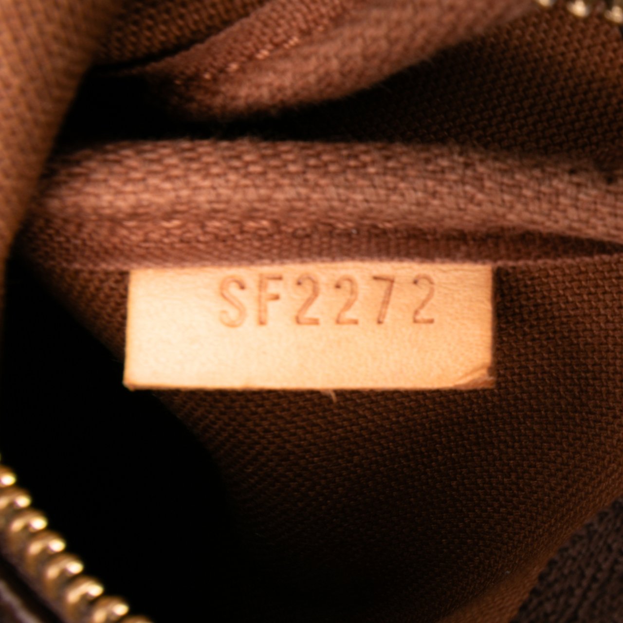 Louis Vuitton Monogram Mini Pochette Accessoires Bruin