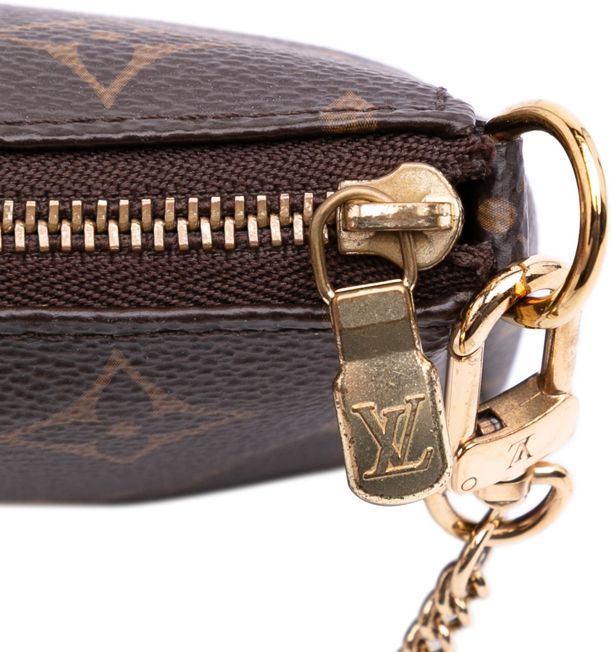 Louis Vuitton Monogram Mini Pochette Accessoires Bruin