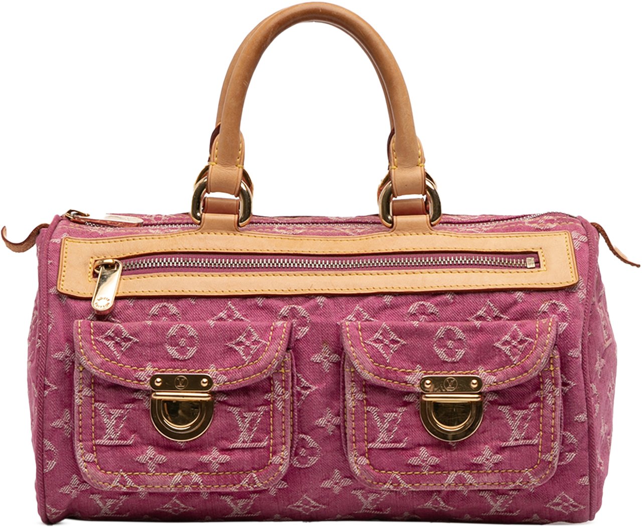 Louis Vuitton Monogram Denim Neo Speedy 30 Roze